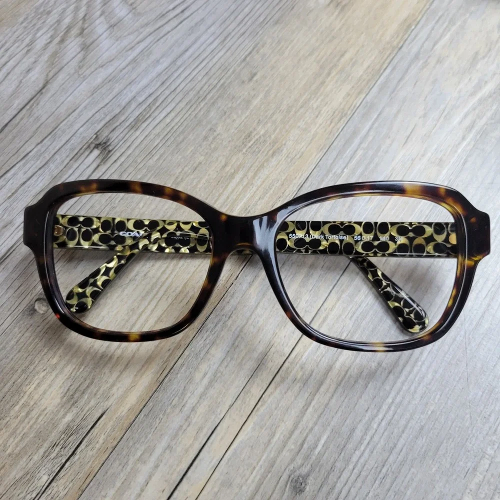Coach Eyeglasses Frames HC6089 Bylow 550713 Dark Tortoise Sig. C Women 56-17-140